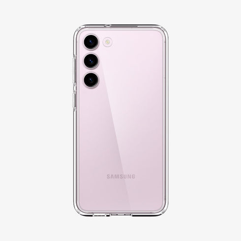 ACS05617 - Galaxy S23 Ultra Case Ultra Hybrid in crystal clear showing the back